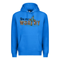 True Royal you are worthy cross Premium Hoodie - BarkalooDesign
