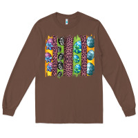 Chestnut easter eggs and leopard brushstrokes Long Sleeve Tee - Artiststas