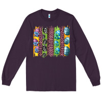 Plum easter eggs and leopard brushstrokes Long Sleeve Tee - Artiststas