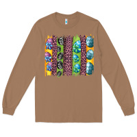 Toasted Coconut easter eggs and leopard brushstrokes Long Sleeve Tee - Artiststas