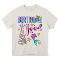 Cream birthday girl 1 Heavy Core Tee - BundleAndBundleShop