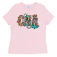Bubblegum Pink cna life Ladies Tee - RacoonDesign