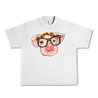 Lunar Rock sunflowers with pig Urban Heavy Tee - RanaPortraitStore