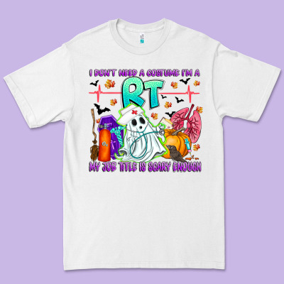 Respiratory Therapist Halloween Humor Premium Tee Designed By Cowhidedigitalart