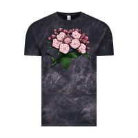 Cloud Black Mountain Laurel Flower Illustrations Vintage Tee - LillyAllenDesigns
