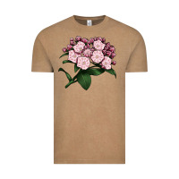 Vintage Coffee Mountain Laurel Flower Illustrations Vintage Tee - LillyAllenDesigns