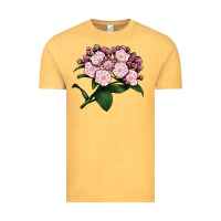 Vintage Mustard Mountain Laurel Flower Illustrations Vintage Tee - LillyAllenDesigns