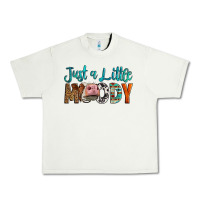 Western Just A Little Moody Cow Urban Heavy Tee | Teevron