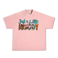 Salmon Western Just A Little Moody Cow Urban Heavy Tee - LillyAllenDesigns