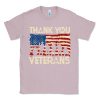 Lilac Thank You Veterans American Flag Patriotic Classic Tee - baoMotion