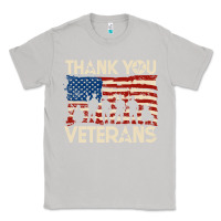 Moon Dust Thank You Veterans American Flag Patriotic Classic Tee - baoMotion