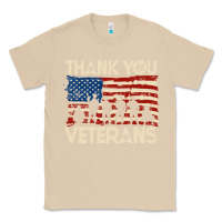 Mushroom Thank You Veterans American Flag Patriotic Classic Tee - baoMotion