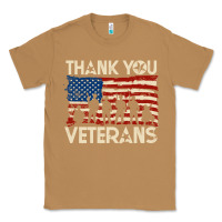 Toasted Coconut Thank You Veterans American Flag Patriotic Classic Tee - baoMotion