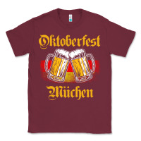 Burgundy Oktoberfest Munich Classic Tee - baoMotion