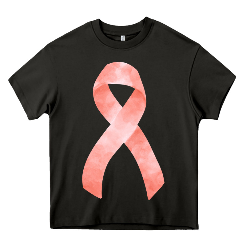 Uterine Or Endometrial Cancer Ribbon Heavy Core Tee by FaDigitalArtStudio | Teevron