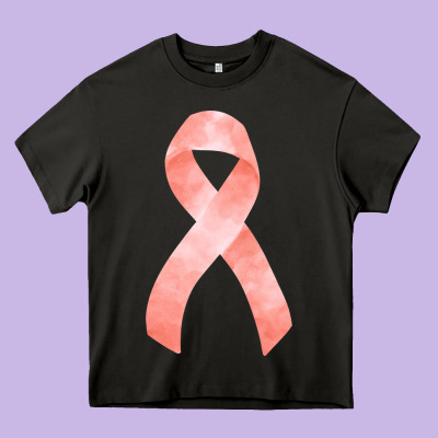 Uterine Or Endometrial Cancer Ribbon Heavy Core Tee Designed By Fadigitalartstudio