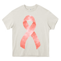 Cream uterine or endometrial cancer ribbon Heavy Core Tee - FaDigitalArtStudio