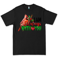 Black I Am Always With Your Cardinal Bird Premium Tee - LillyAllenDesigns