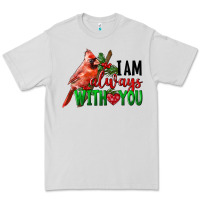 Dove Grey I Am Always With Your Cardinal Bird Premium Tee - LillyAllenDesigns