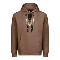 Chestnut suffolk ewe front Premium Hoodie - BarkalooDesign