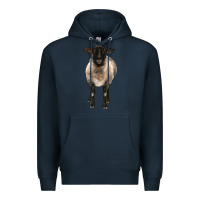 Navy suffolk ewe front Premium Hoodie - BarkalooDesign