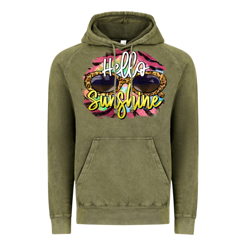 Hello Sunshine Vintage Hoodie by BarkalooDesign | Teevron