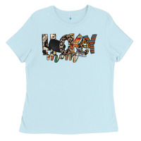 Baby Blue hockey mom Ladies Tee - RacoonDesign