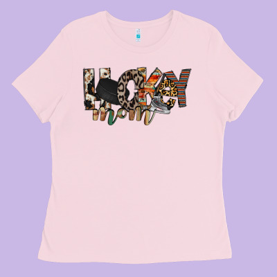 Hockey Mom Ladies Tee Designed By Racoondesign