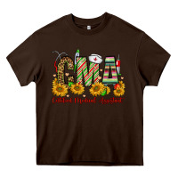 Chocolate Brown christmas cma certified medical assistant Heavy Core Tee - FaDigitalArtStudio
