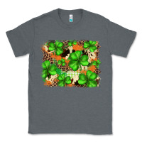 Charcoal Heather st.patricks plaid  green glitter cowhide  leopard Classic Tee - FaDigitalArtStudio