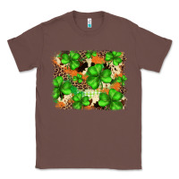Chestnut st.patricks plaid  green glitter cowhide  leopard Classic Tee - FaDigitalArtStudio