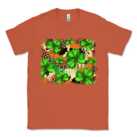 Copper st.patricks plaid  green glitter cowhide  leopard Classic Tee - FaDigitalArtStudio