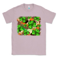 Lilac st.patricks plaid  green glitter cowhide  leopard Classic Tee - FaDigitalArtStudio