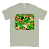 Matcha st.patricks plaid  green glitter cowhide  leopard Classic Tee - FaDigitalArtStudio