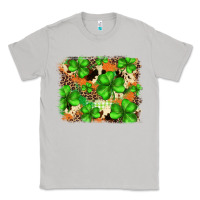 Moon Dust st.patricks plaid  green glitter cowhide  leopard Classic Tee - FaDigitalArtStudio