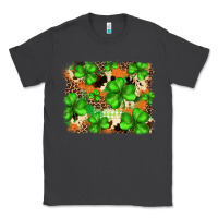 Smoke st.patricks plaid  green glitter cowhide  leopard Classic Tee - FaDigitalArtStudio