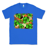 True Royal st.patricks plaid  green glitter cowhide  leopard Classic Tee - FaDigitalArtStudio