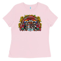 Bubblegum Pink mexican rainbow Ladies Tee - RacoonDesign