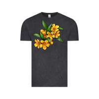 Vintage Black Yellow Jessamine Flower Illustrations Vintage Tee - LillyAllenDesigns