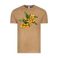 Vintage Camel Yellow Jessamine Flower Illustrations Vintage Tee - LillyAllenDesigns