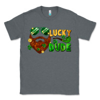 Charcoal Heather lucky dude saint patricks bearded man Classic Tee - FaDigitalArtStudio