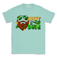 Seafoam lucky dude saint patricks bearded man Classic Tee - FaDigitalArtStudio