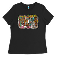 Black mini western Ladies Tee - RacoonDesign