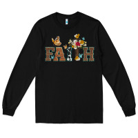 Black faith cross and butterfly with sunflower leopard and roses Long Sleeve Tee - Artiststas