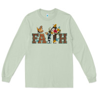 Matcha faith cross and butterfly with sunflower leopard and roses Long Sleeve Tee - Artiststas