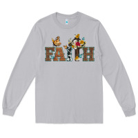 Moon Dust faith cross and butterfly with sunflower leopard and roses Long Sleeve Tee - Artiststas