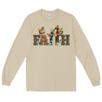 Mushroom faith cross and butterfly with sunflower leopard and roses Long Sleeve Tee - Artiststas