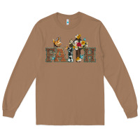 Toasted Coconut faith cross and butterfly with sunflower leopard and roses Long Sleeve Tee - Artiststas