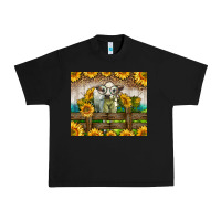 Black Western Charolais Heifer With Sunflowers Urban Heavy Tee - LillyAllenDesigns