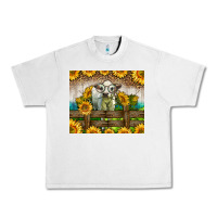 Lunar Rock Western Charolais Heifer With Sunflowers Urban Heavy Tee - LillyAllenDesigns